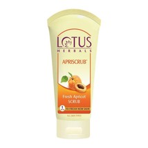 Lotus Herbals Apriscrub Fresh Apricot Scrub 180 Gm Face Clean Skin Body Care - $21.00