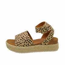 Pierre Dumas Magic-4 Cheetah Women's Platform Wedge Espadrille Sandals - $38.95
