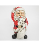 Santa Claus Still Bank 9&quot; Hand Painted Christmas Savings Made in Japan N... - $18.80