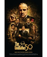 The Godfather 50th Anniversary Movie Poster Art Film Print Size 24x36&quot; 2... - $10.90+