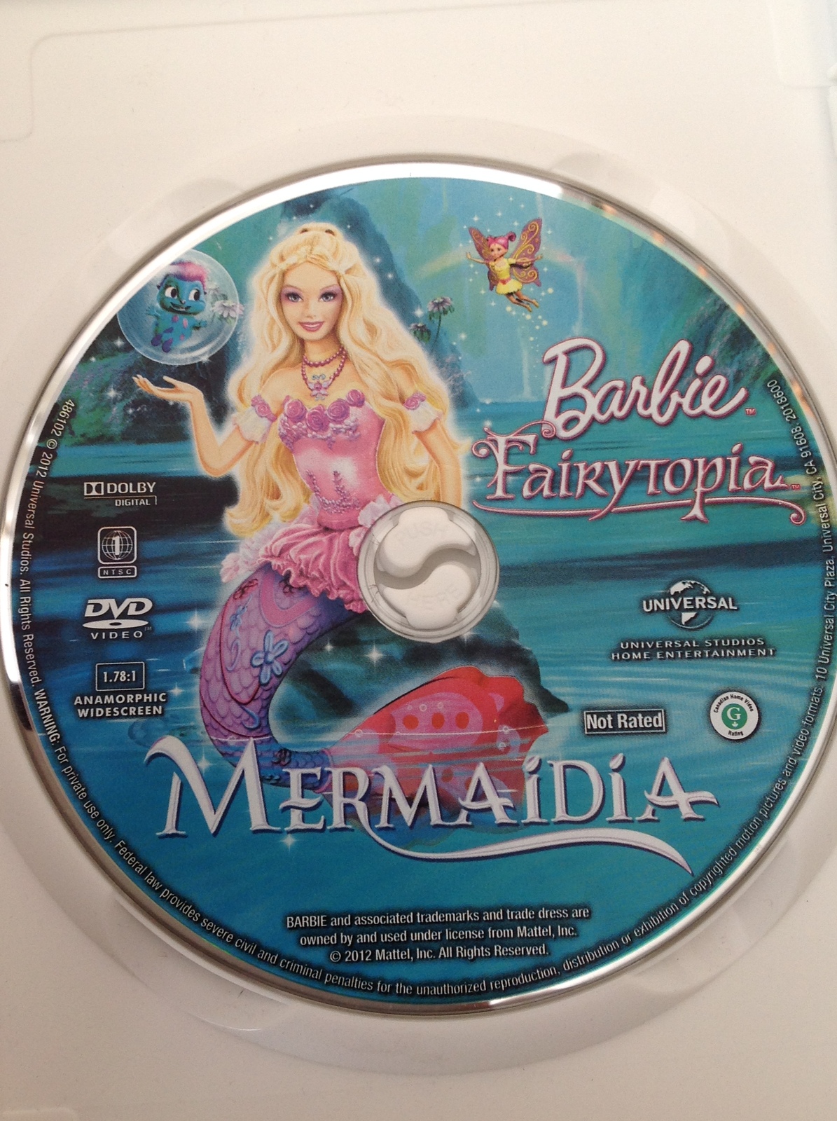 Mattel Barbie Fairytopia Mermaidia Dvd Journey Under The Sea Dvds Blu Ray Discs