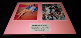 Demi Lovato Signed Framed 16x20 Photo Set Cool for the Summer JSA image 1