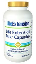 Life Extension Mix Capsules 360 capsule 30 day supply multivitamin image 2