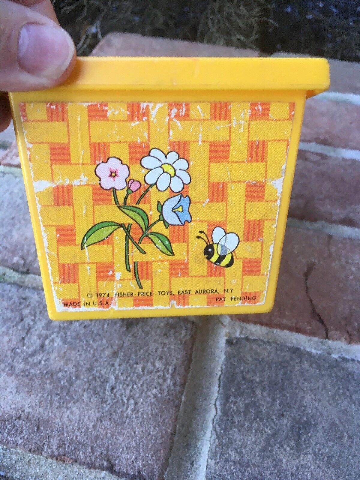 FisherPrice Picnic Basket 677 Teddy Bear Vintage 1974 Other