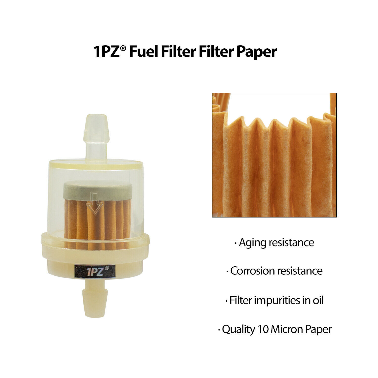 10 X Universal Motorcycle Mini Small Engine Fram Inline Fuel Filter 1/4