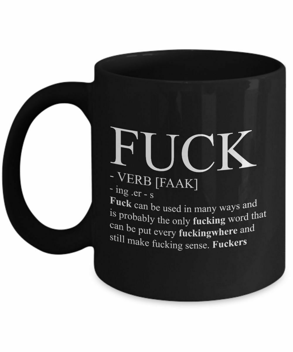 Best funny gift The F word and verb definition Coffee Mug for