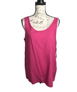 NWT Vintage Claude Sleeveless Pink Blouse Tag Size 13/14 - $16.79