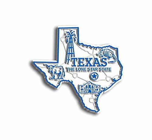 Texas Small State Magnet by Classic Magnets, 2.3 x 2.2, Collectible Souvenirs