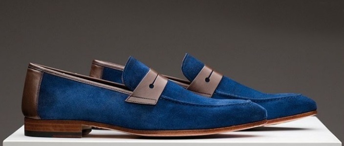 New Men's Slip On handmade Leather Formal Shoes Penny Loafer Black Business