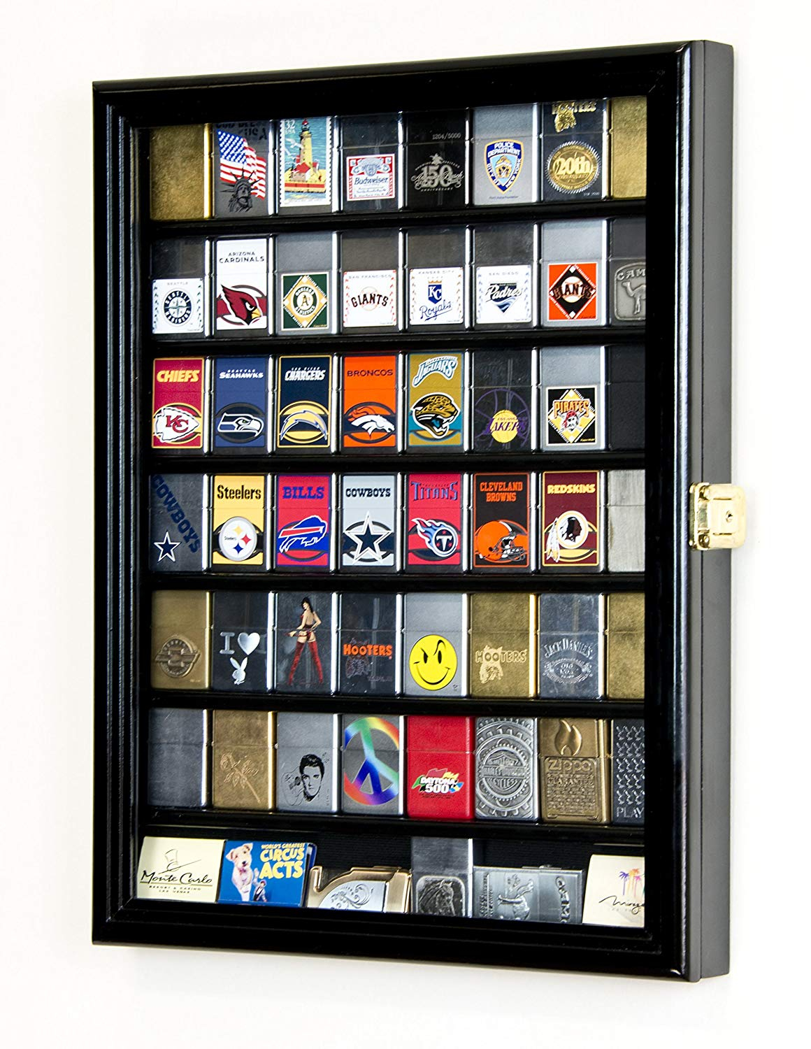 Factory Direct Display Cases 56 Zippo Lighter Display