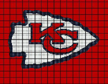 Kansas City Chiefs - Crochet Blanket Pattern - Afghan Graphghan - NFL ...