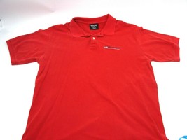 Vintage Ralph Lauren Polo Jeans Co RL Flag Golf Shirt Flag Red Short Sle... - $19.78