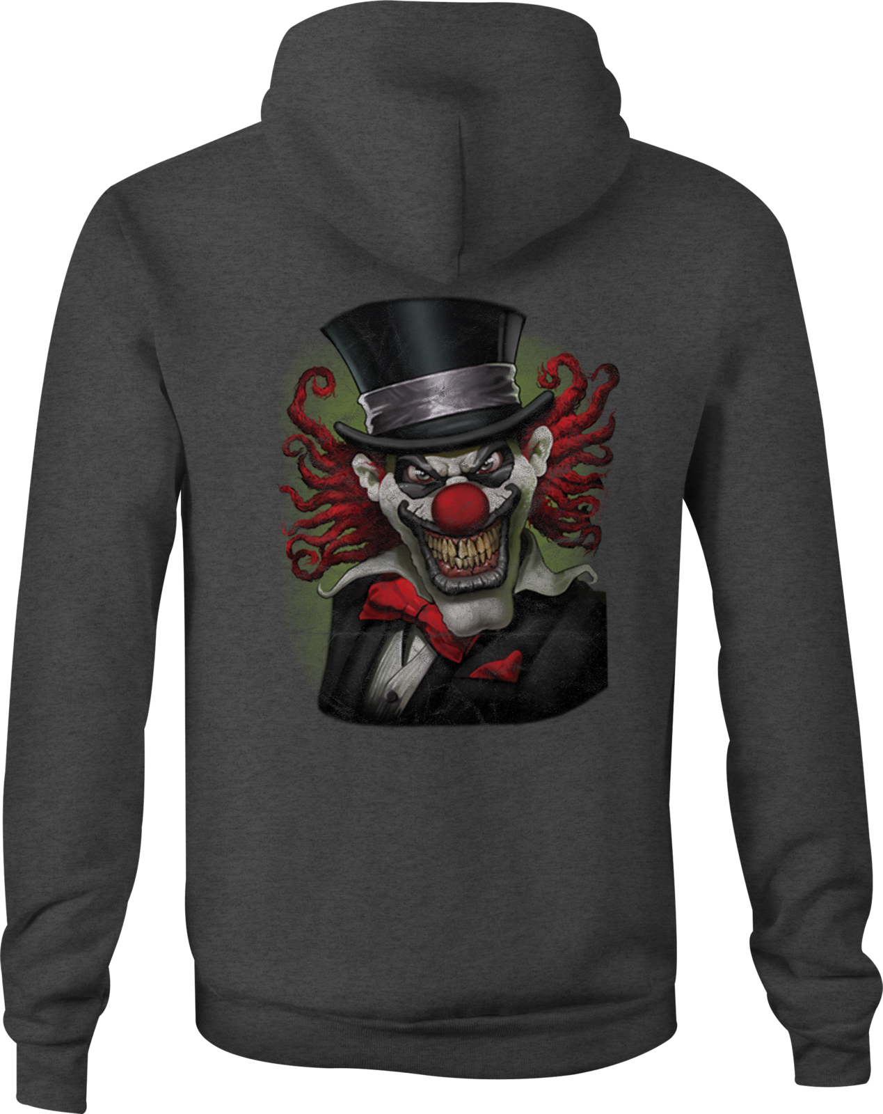 Motorcycle Zip Up Hoodie Psycho Clown in Tux and Tophat - Sweatshirts ...