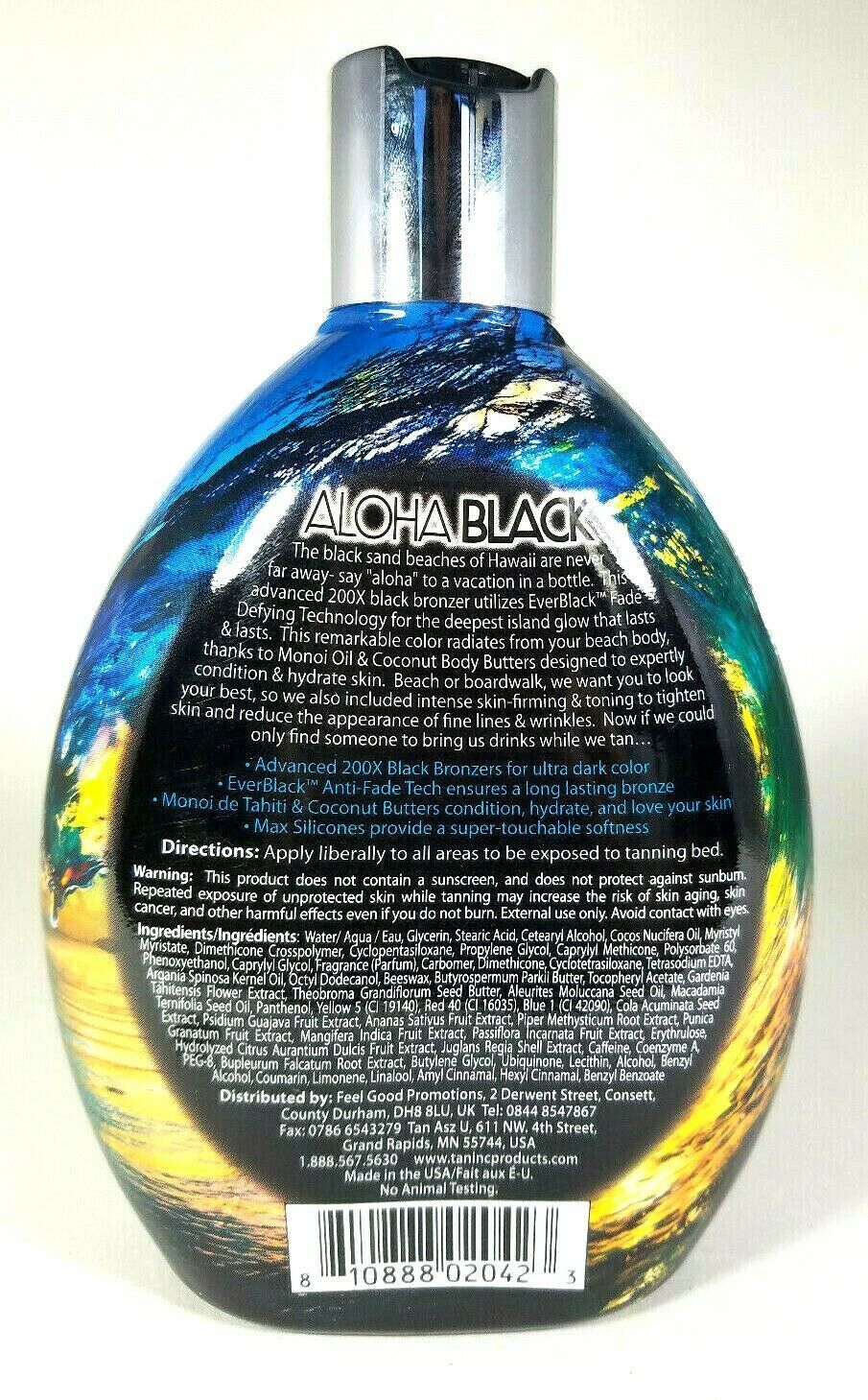 ALOHA BLACK 200X Double Dark Bronzer Indoor / Outdoor Tanning Lotion