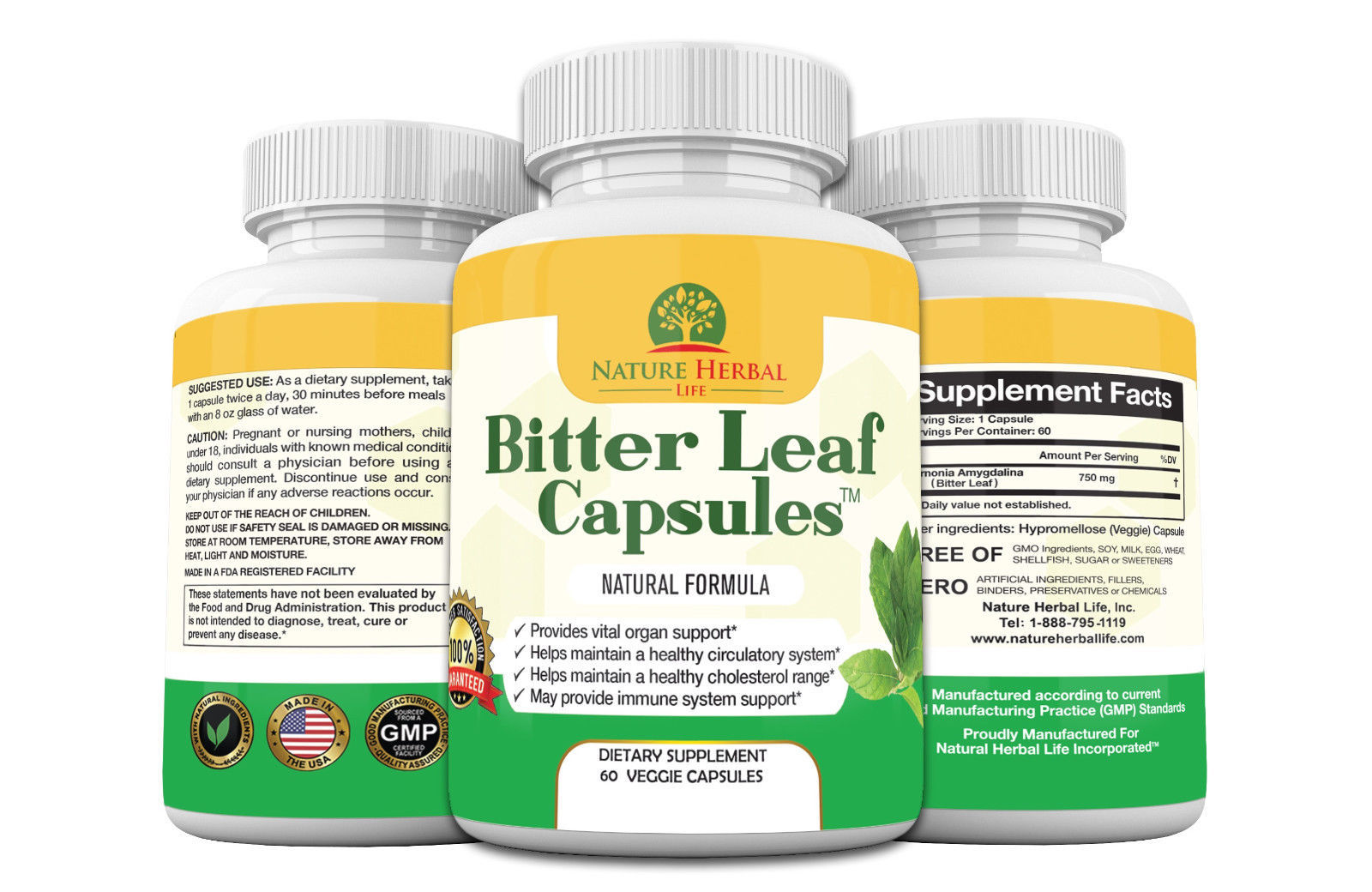 Bitter Leaf Capsules. 90 Day Wellness Challenge. Dietary Supplements