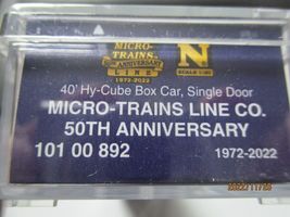 Micro-Trains # 10100892 Micro-Trains Line Co. 50th Anniversary Box Car N-Scale image 6
