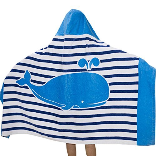 SearchI Hooded Bath Towel for Kids Boys Girls 2 to 8 Years Old, Fast