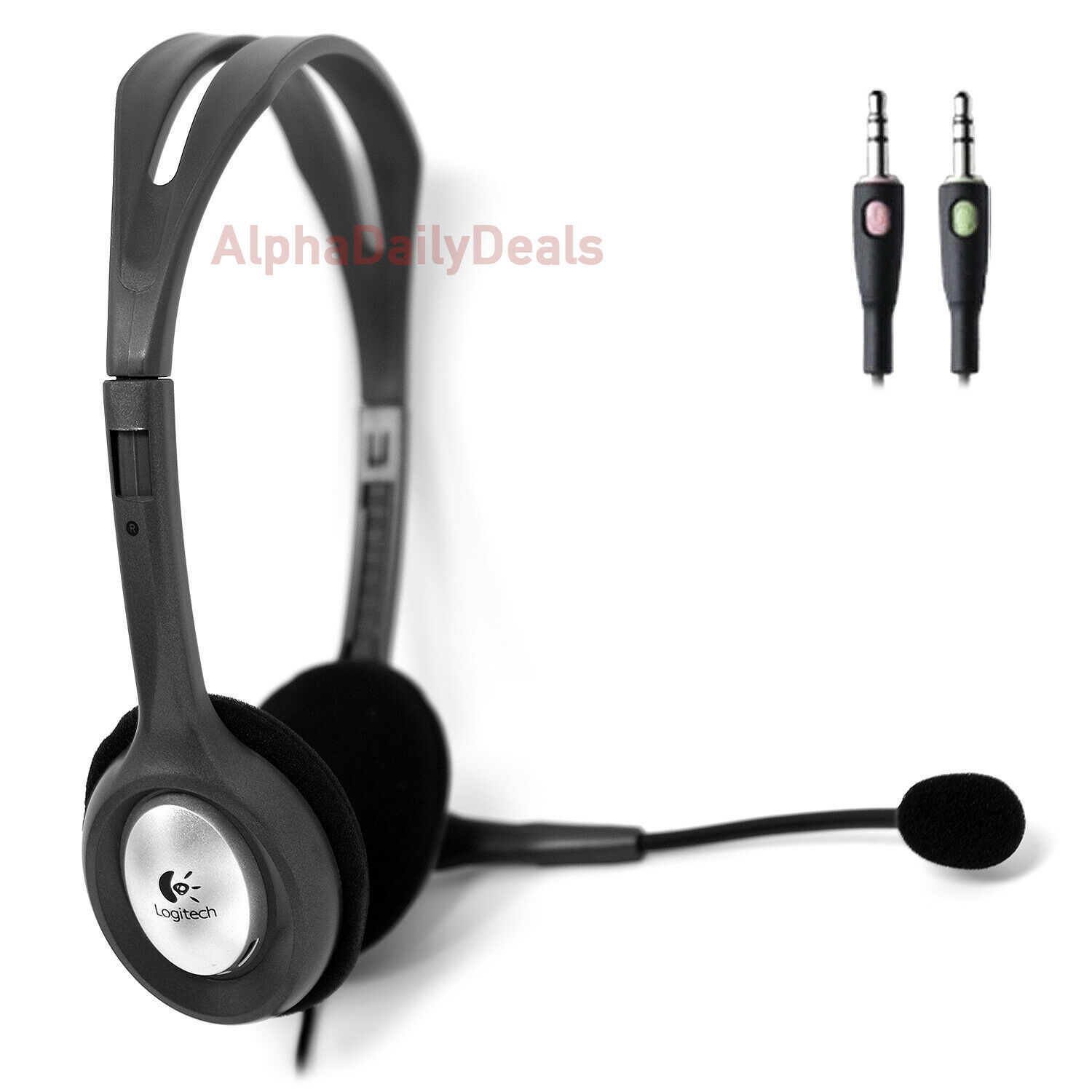 Logitech H110 Stereo Headset with Microphone Noise Cancellation 3.5mm