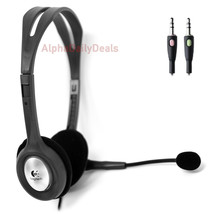 Logitech H110 Stereo Headset with Microphone Noise Cancellation 3.5mm Du... - $19.75