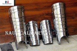 Medieval Steel Arm Guards and Leg Guards Set Vambraces Leg Greaves Armor