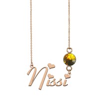 Bertha Sophia 18k RG Plated Necklace 