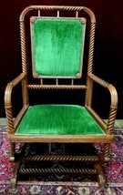 Barley Twist Rocker Chair Antique  Platform - $495.00