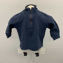 Baby Gap Boys 1/4 Zip Ribbed Pullover Size 3Yrs Blue Long Sleeve Mock Ne... - $9.99