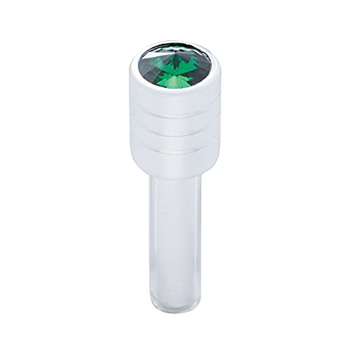 Primary image for United Pacific Chrome Door Lock Knob w/ 7/16" Green Diamond (2pc/Set)