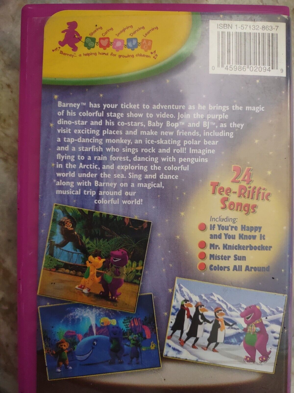 Barney's Colorful World! Live Clamshell VHS-RARE-SHIPS N 24 HOURS - VHS ...