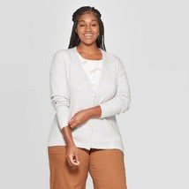 Women’s Long Sleeve Open Layering Button-Front Cardigan, Light Heather G... - $15.74