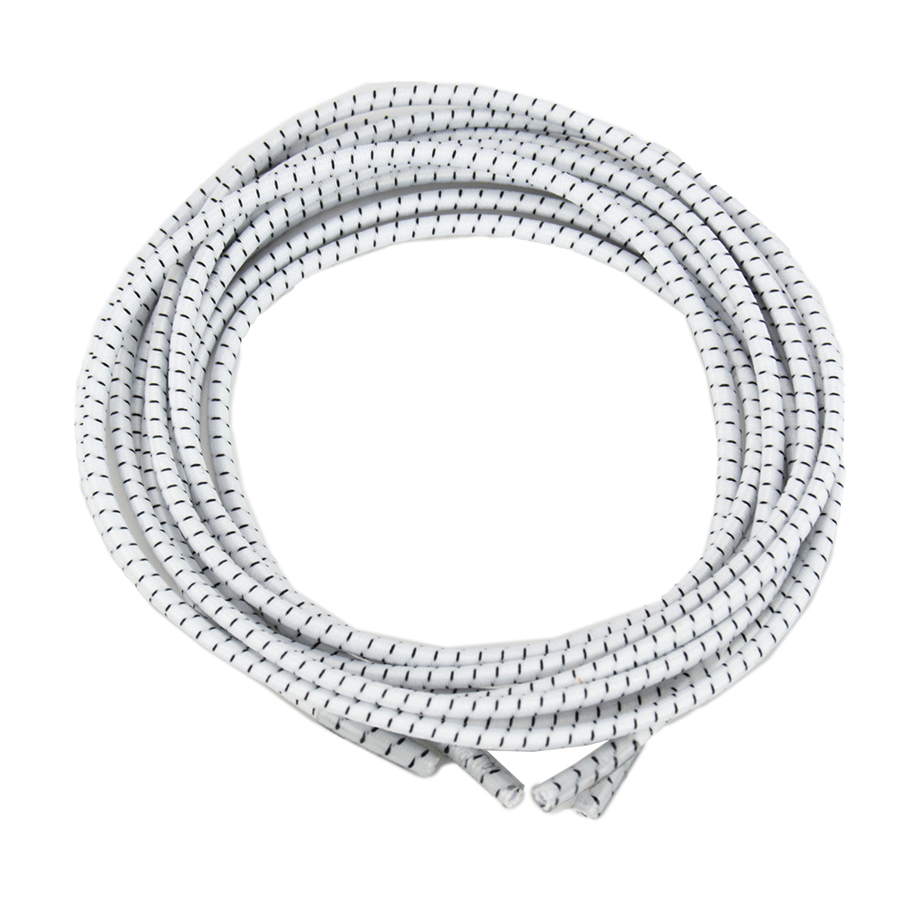 Elastic Shoelaces - Ideal for Men, Women and Children 47 White w/Black Stripe