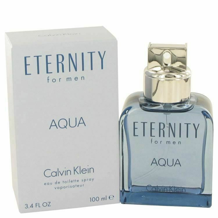 Cologne Eternity Aqua by Calvin Klein 3.4 oz Eau De Toilette Spray  for Men