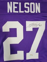 JORDY NELSON SIGNED AUTOGRAPHED COLLEGE STYLE CUSTOM XL JERSEY BECKETT QR image 2
