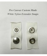 Extender Snaps (Extend a Snap) 1&quot; Custom Made Nylon White Straps 6 Pieces - $13.08