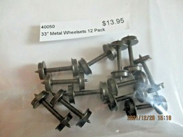 Intermountain #40050 Metal Wheels 33" Code 110 12 Axles Per Pack HO Scale image 2