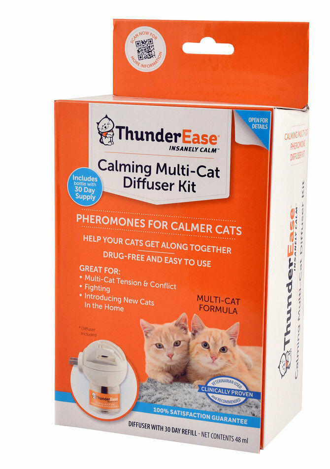 ThunderEase Multi Cat Calming Diffuser Kit for Cat Naturally releases
