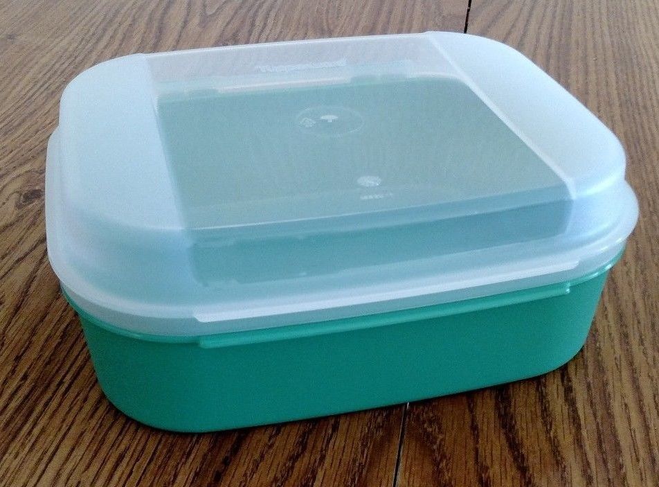 NEW Tupperware Storz a Lot container Flip Top cover Green Vintage style