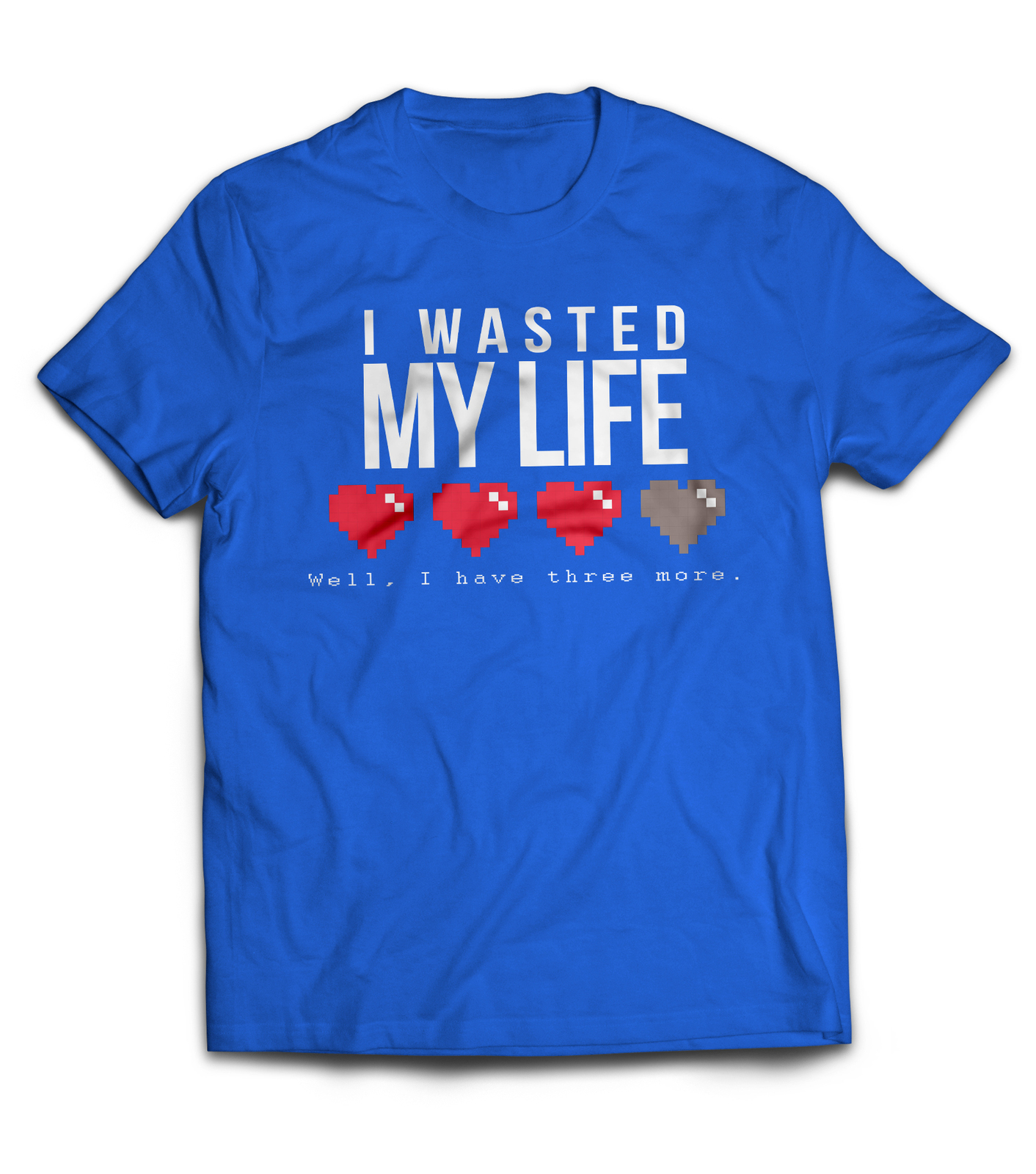 Image of I wasted my life game gamer funny gift tee t shirt jersey