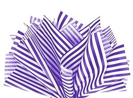 Flexicore Packaging Puple Pin Stripe Print Gift Wrap Tissue Paper Size: ... - $24.48