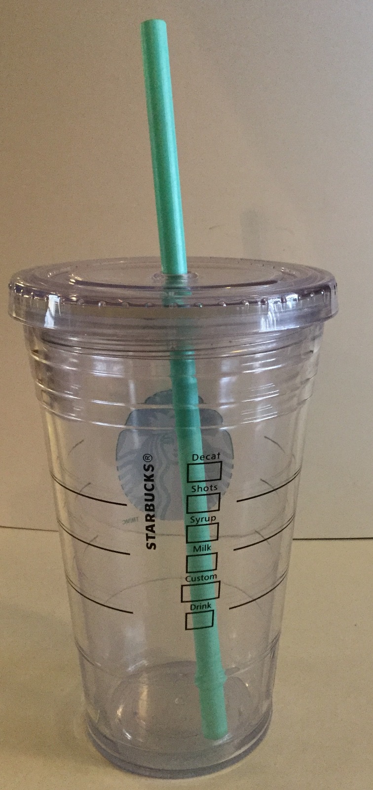 starbucks cup with straw