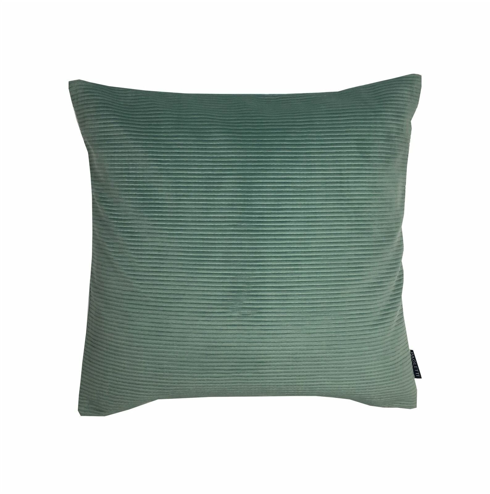 FILLED BUDDHA TAPESTRY PIPED FAUX SUEDE 18/" 45CM CUSHION