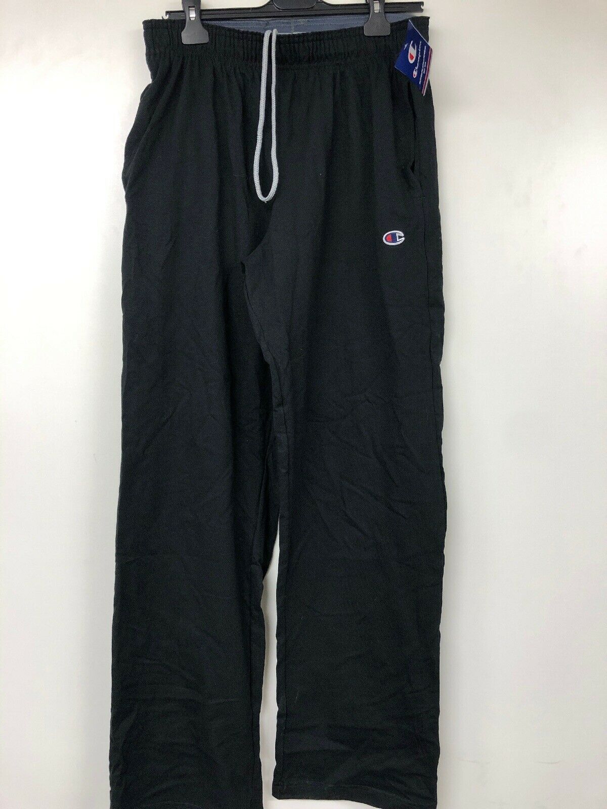 champion men's open bottom jersey pants