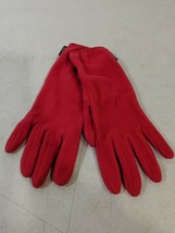 New Lands End Womens Polartech Aircore 100 Fleece Glove Red Azalea Large... - $14.15
