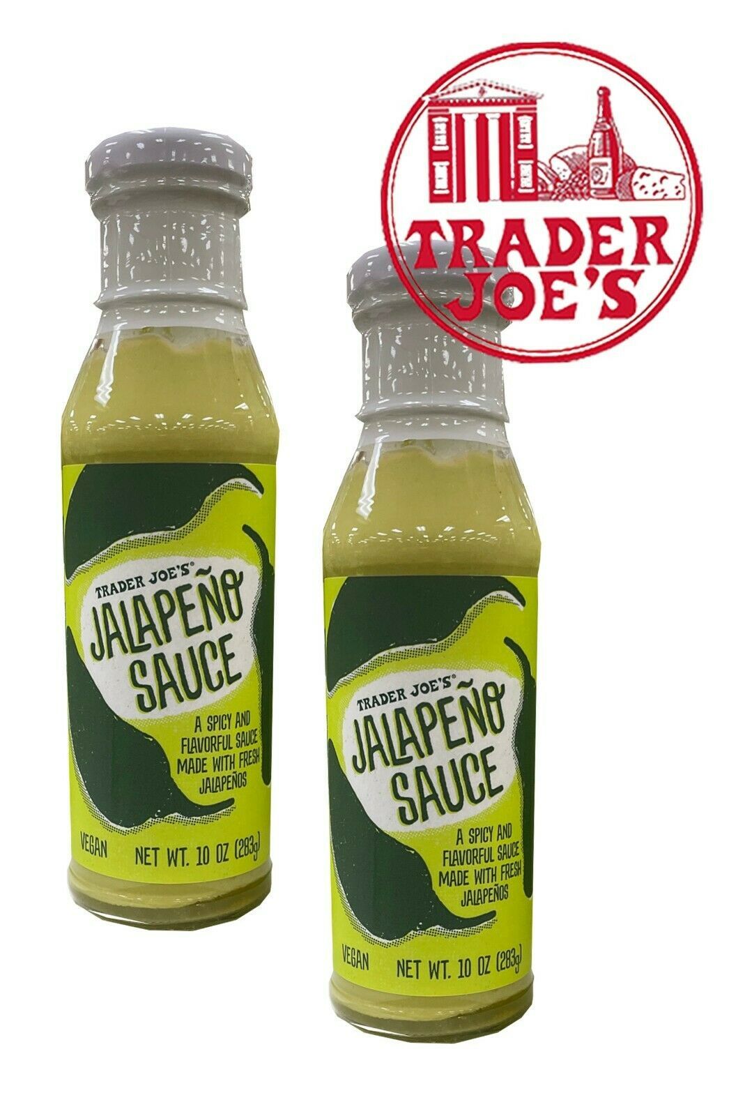 X2 BOTTLES Trader Joe's Jalapeno Sauce 10oz Other Sauces