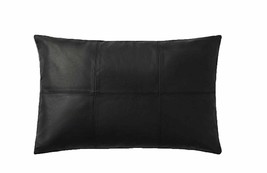 Sofá cama de cuero Almohadas negras Almohada Dos chaise longue Seater 2... - $27.17+