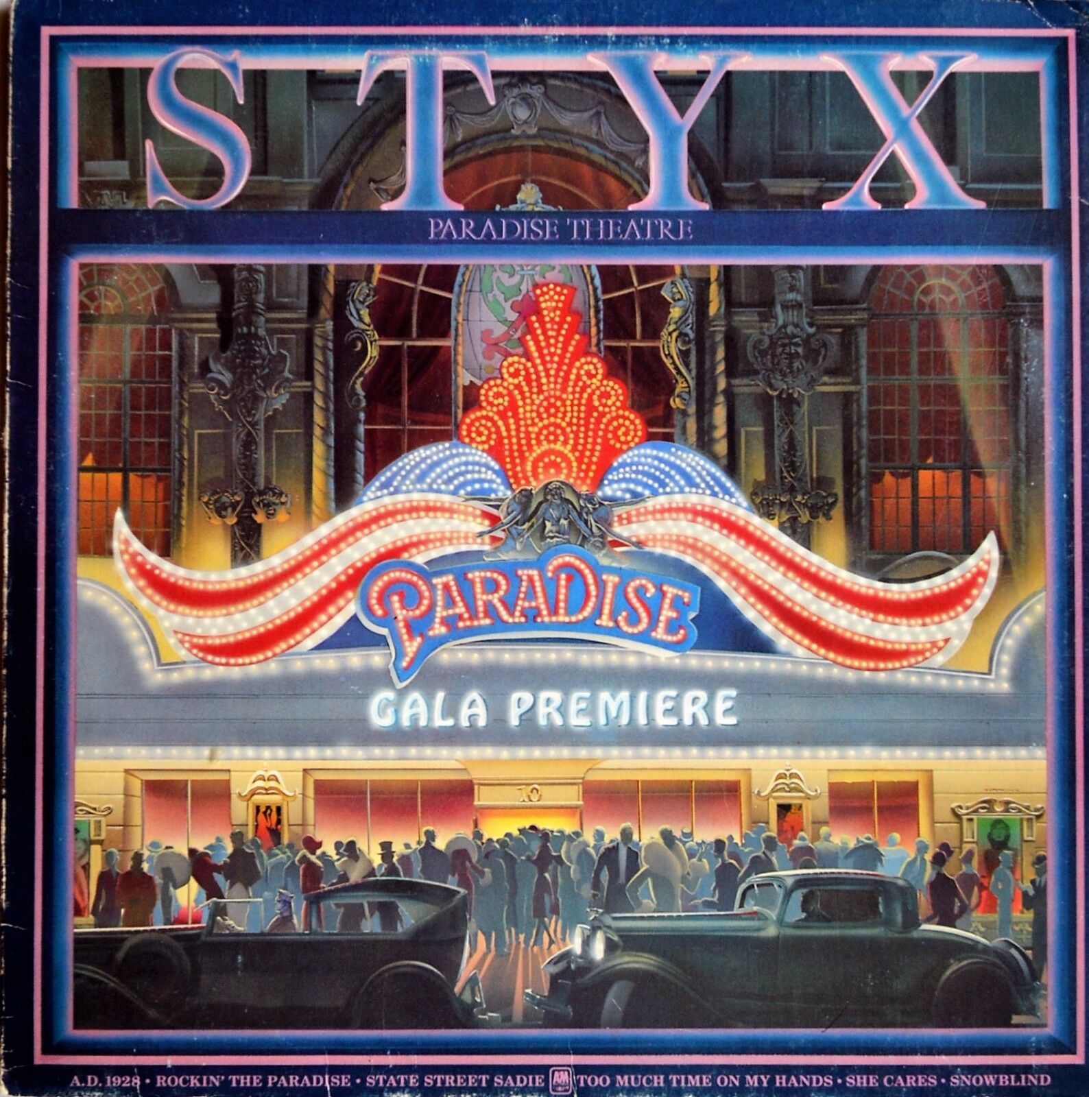STYX PARADISE THEATER ALBUM COVER POSTER 24 X 24 Inches Home D Cor S L1600 