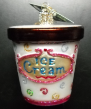 Old World Christmas Christmas Ornament 2011 Ice Cream Carton Returned Or... - $8.99