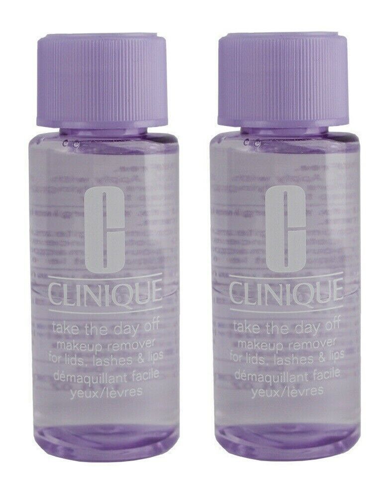 2 x Clinique Take The Day Off Makeup Remover For Lids, Lashes & Lips 1.7 oz each