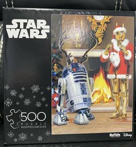 New Sealed Disney Buffalo Puzzles 500 Pieces Star Wars Christmas C-3PO R... - $24.74