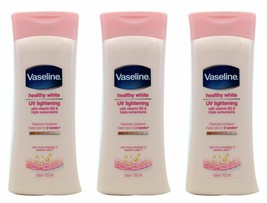 100 ml x 3 Packs Vaseline Healthy White UV Skin Lightening Body Lotion with B3 - $19.31